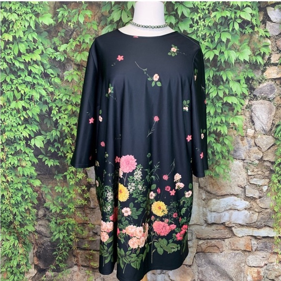 ASOS CURVE Floral Shift Dress, 22 EUC - Picture 2 of 5